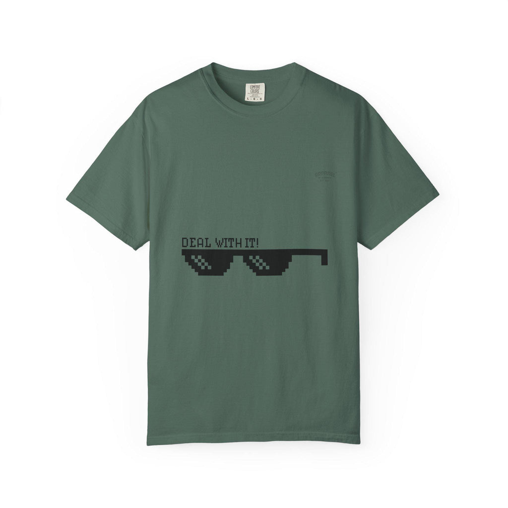 Pixelated meme Sunglasses T-Shirt | Deal With It, Meme Tee