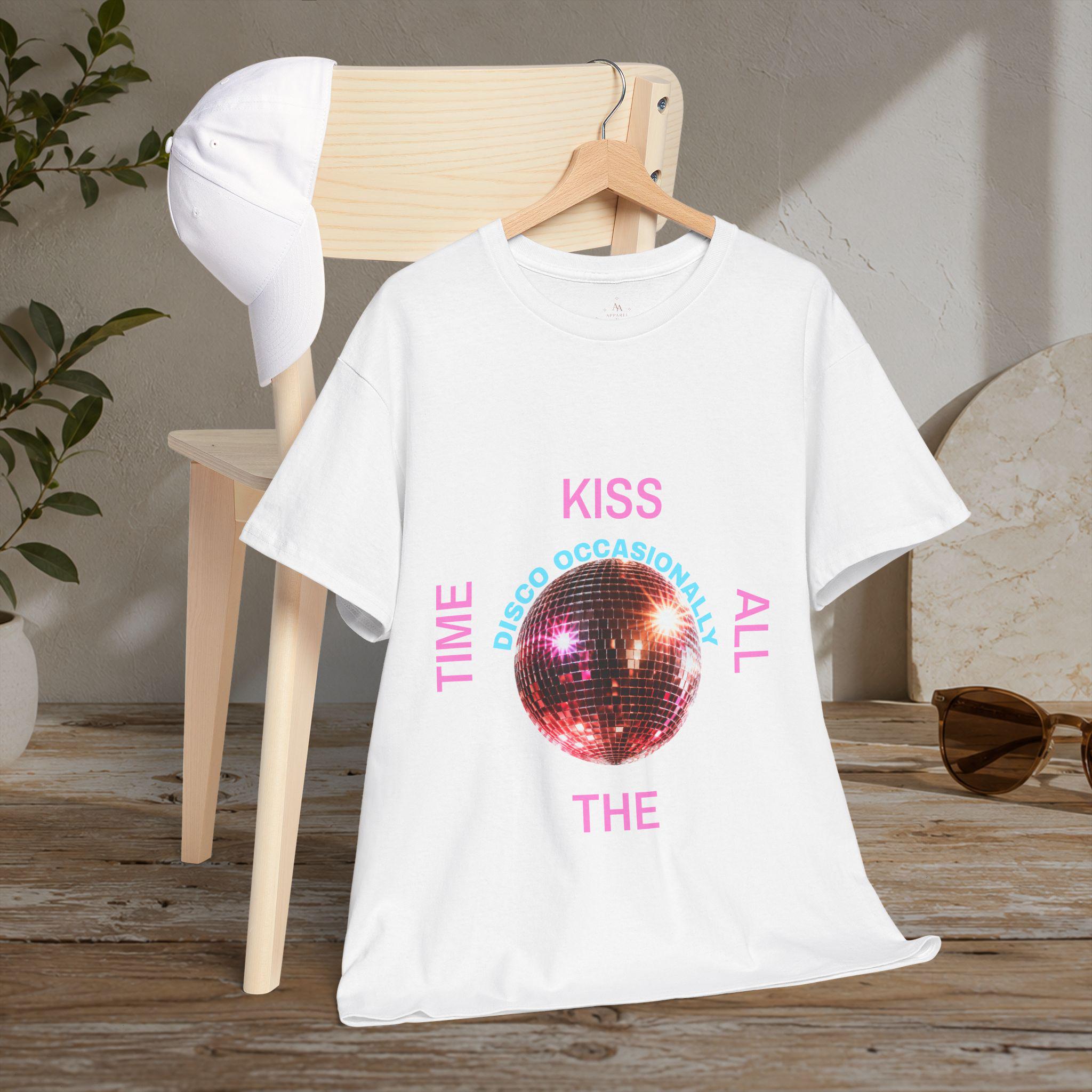 Harry Styles Inspired - Kiss All The Time disco occasionally ball T-Shirt | Harry Styles lyric tee