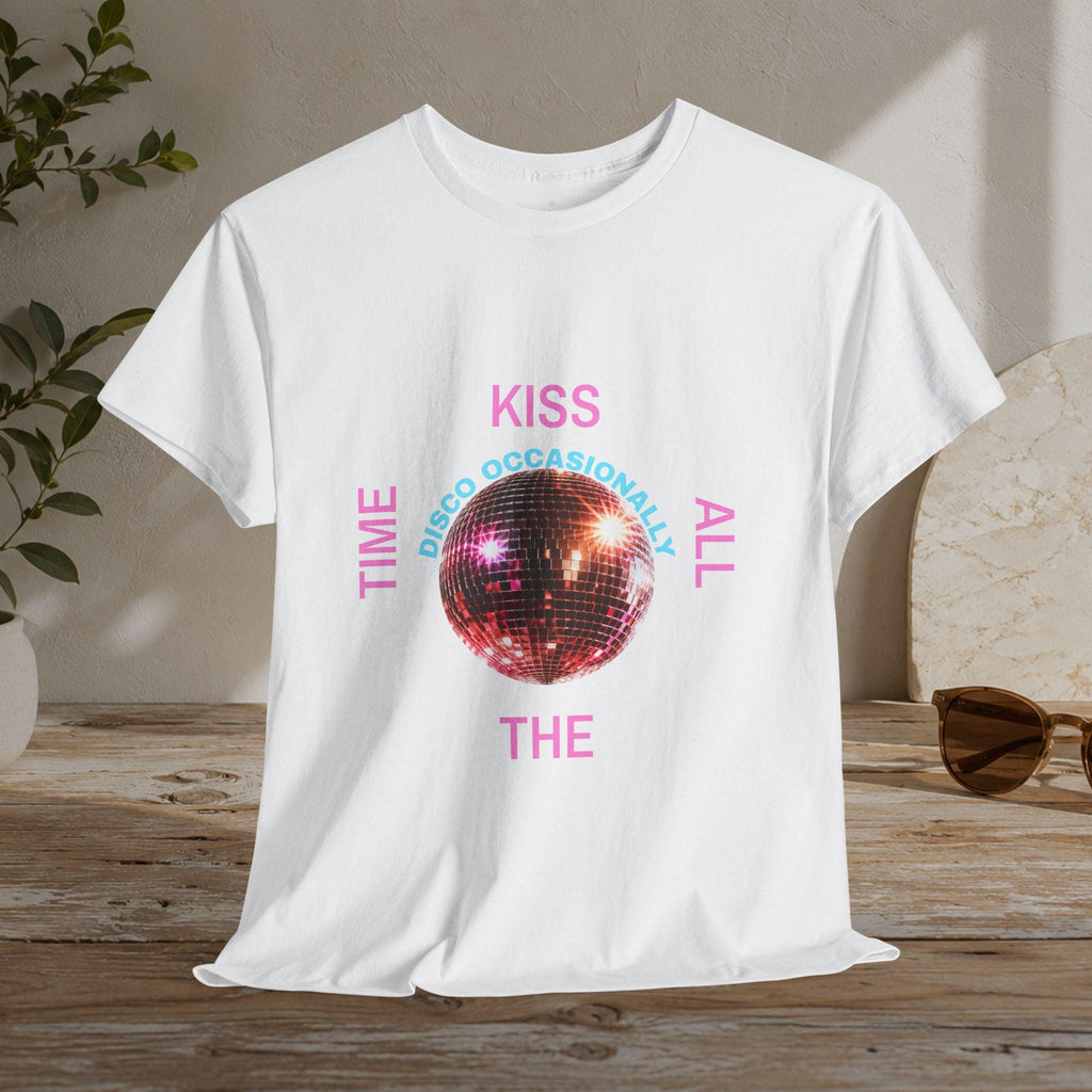 Harry Styles Inspired - Kiss All The Time disco occasionally ball T-Shirt | Harry Styles lyric tee