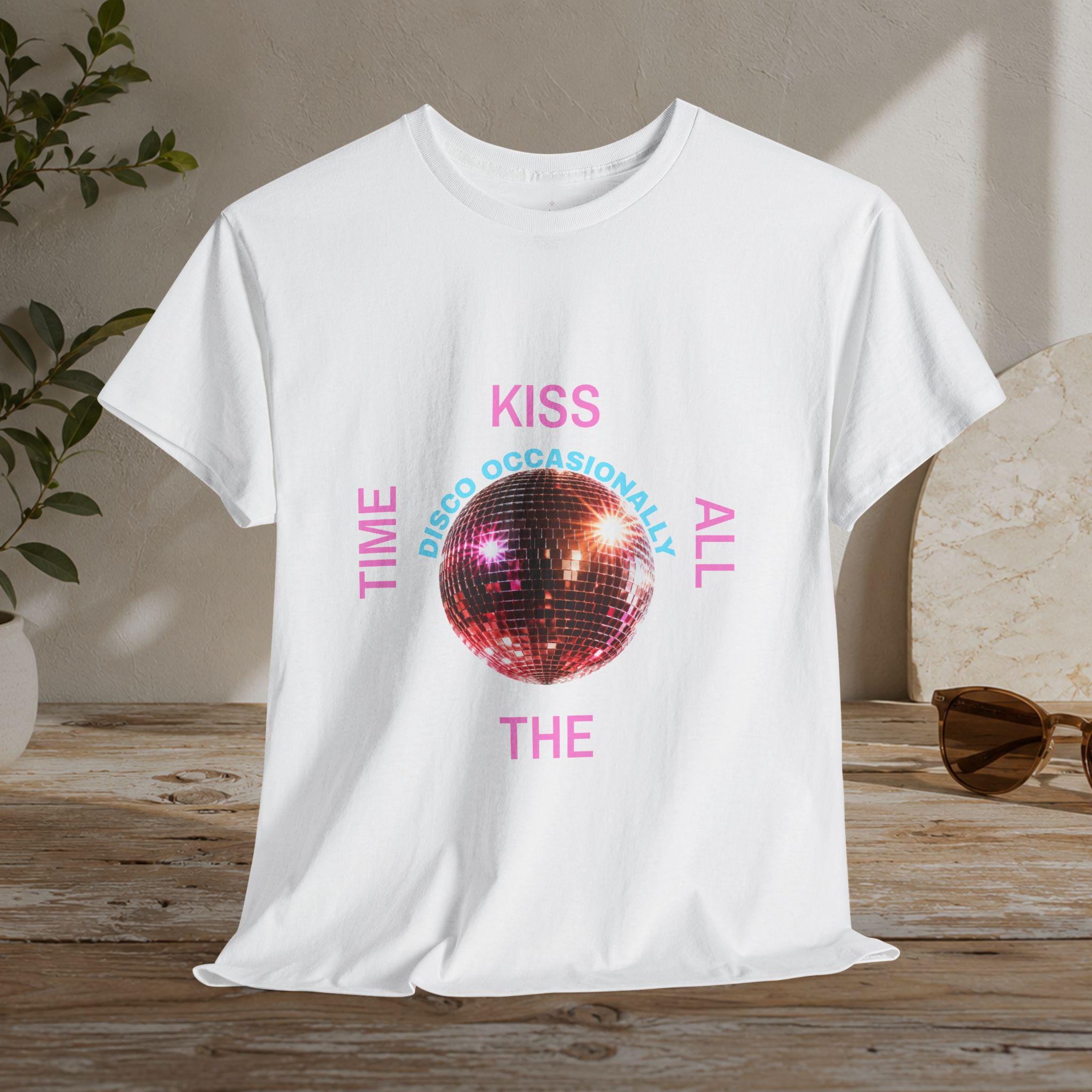 Harry Styles Inspired - Kiss All The Time disco occasionally ball T-Shirt | Harry Styles lyric tee