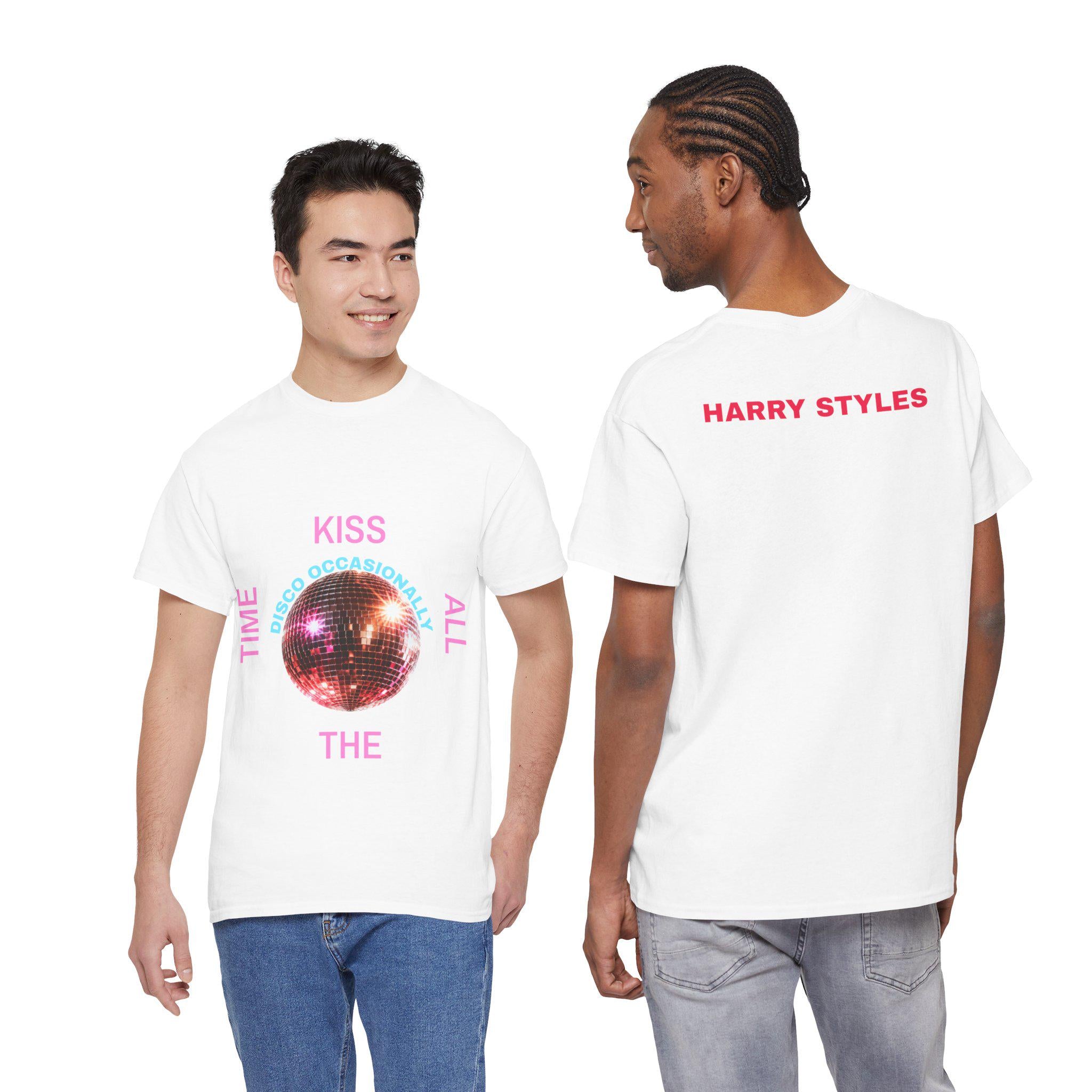 Harry Styles Inspired - Kiss All The Time disco occasionally ball T-Shirt | Harry Styles lyric tee