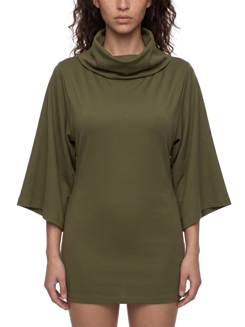 ABA Women’s Turtleneck Batwing T-Shirt